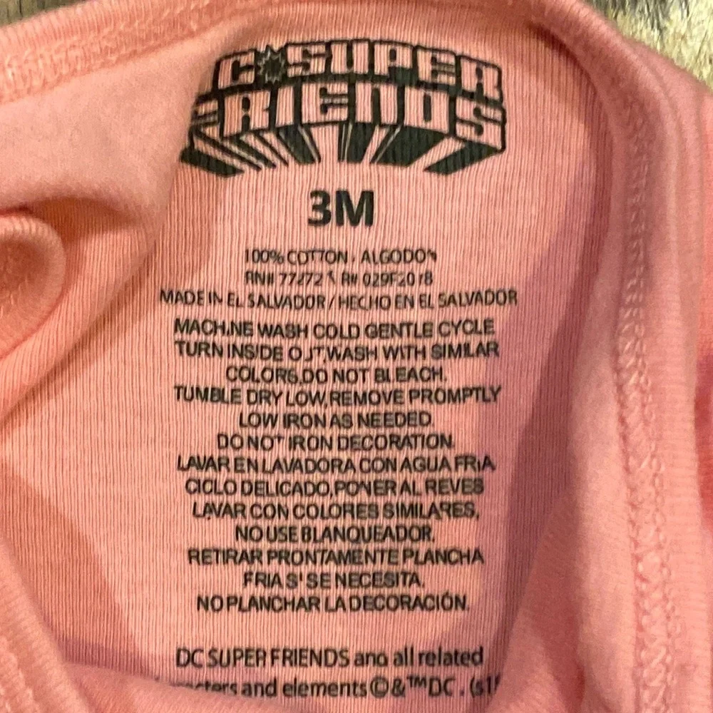 DC SUPER Friends Onesie 3 M months My Mom is Wonder Woman Pink